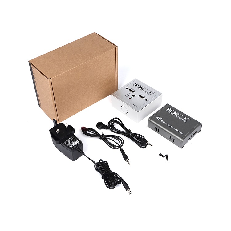 【M-HK100B】 Extensor HD Cat5e/6 con salida de bucle IR 4K