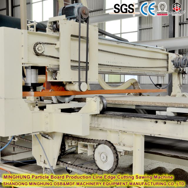 Máquina de corte de la línea de producción de la placa de partículas de Minghung