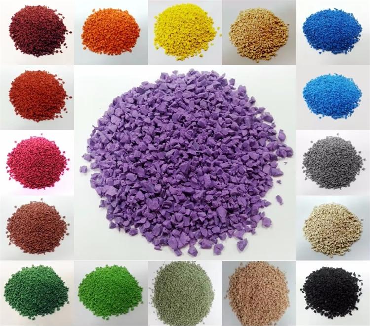 Particule EPDM color&eacute;e