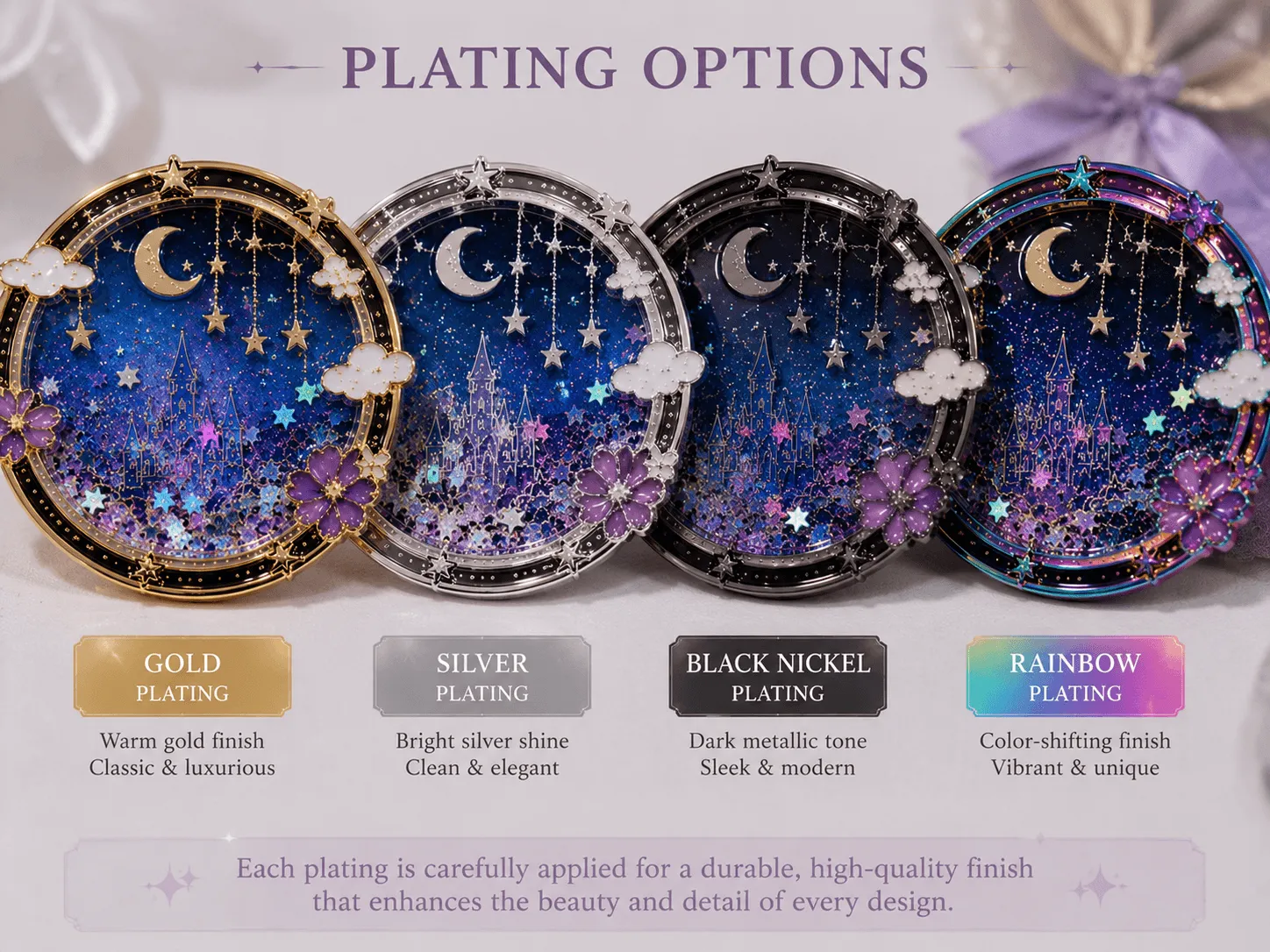 4 type of plating color