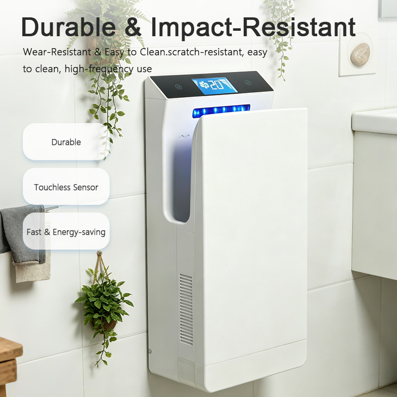 Secador de manos el&eacute;ctrico comercial SF-2030 con carcasa de ABS duradera para uso comercial de alta frecuencia en ba&ntilde;os