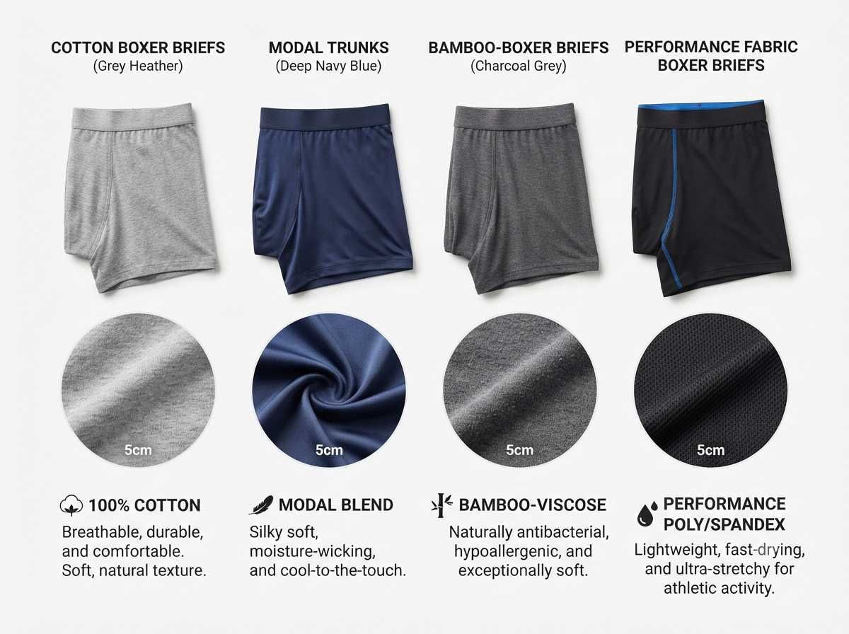 underwear of different fabrics spodní prádlo z různých tkanin