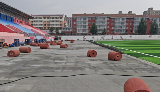 Multifunksionele rubber sportoppervlak