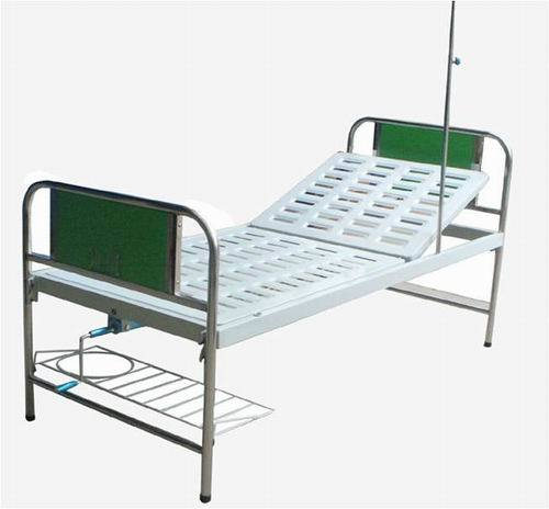 (MS-570) Cama plegable para pacientes de hospital de acero inoxidable Cama plegable manual médica