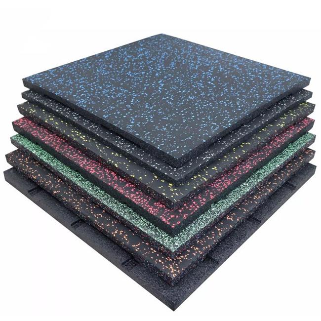 حصيرة مطاطية لأرضية الصالة الرياضية بسمك 15 مم من EPDM