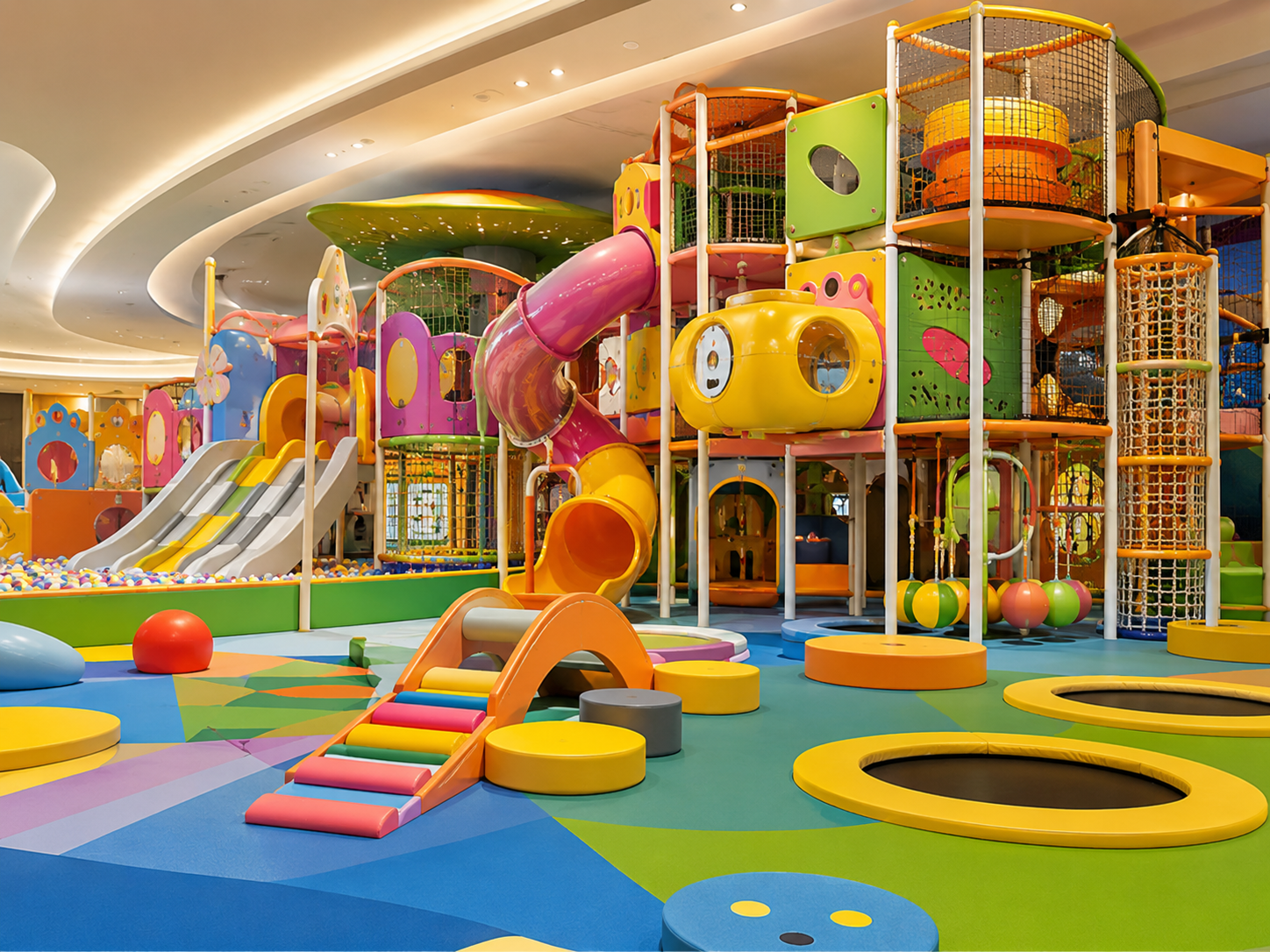 Attrezzature per parchi giochi al coperto del centro commerciale