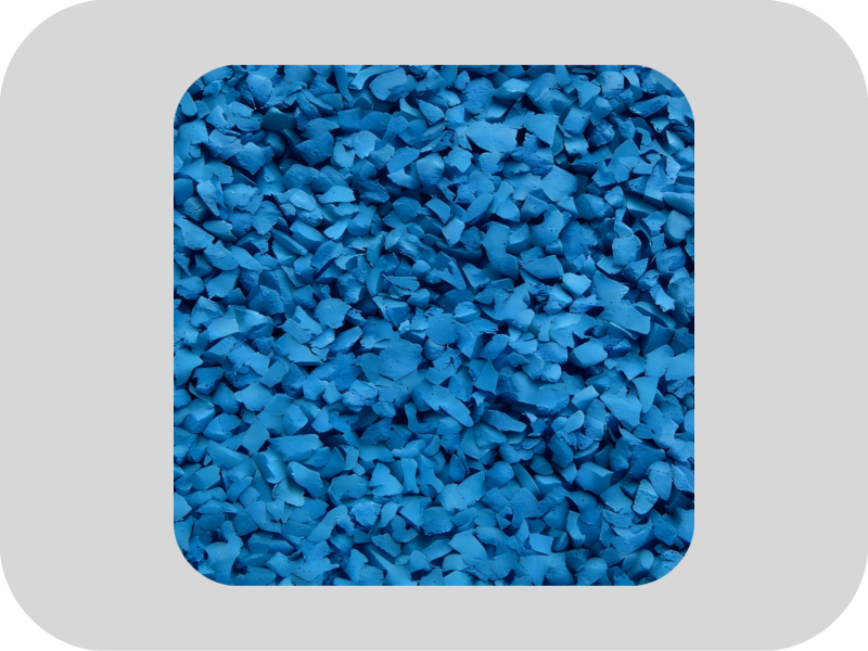 حبيبات مطاطية EPDM زرقاء ذات نطاق واسع لمقاومة درجات الحرارة